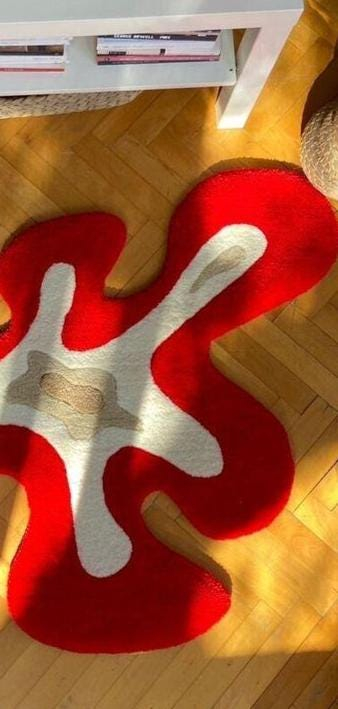Colorful Sunrise Rainbow Tufted Rug